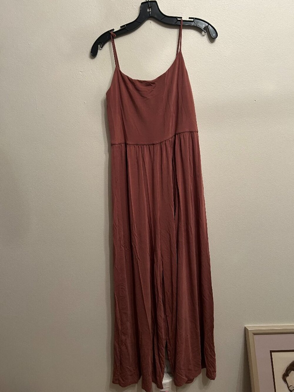 Burnt Sienna Wilfred Spaghetti Strap Jump Suit Women's Size M